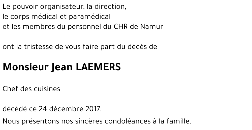 Jean LAEMERS