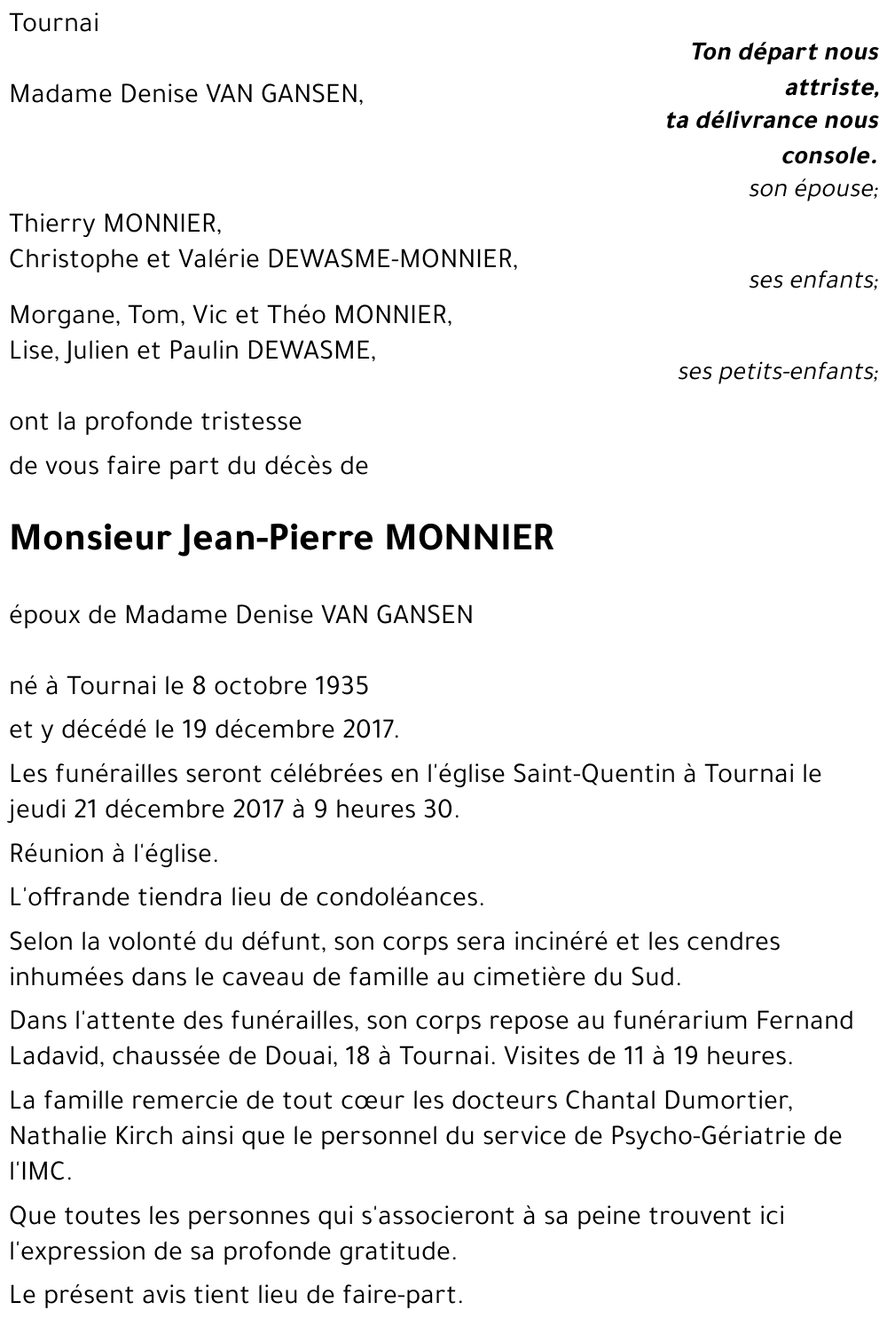 Jean-Pierre MONNIER