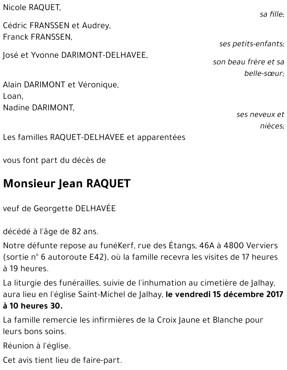 Jean RAQUET