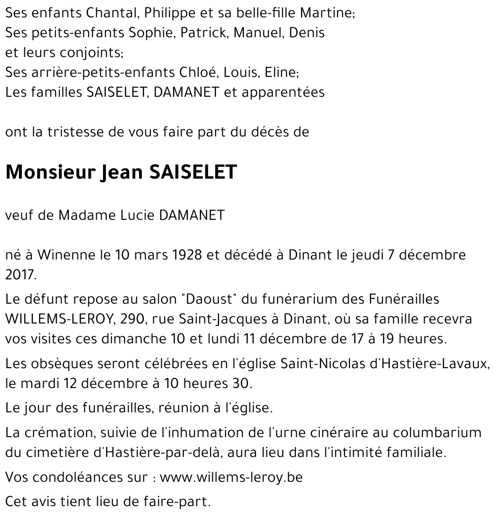 Jean SAISELET