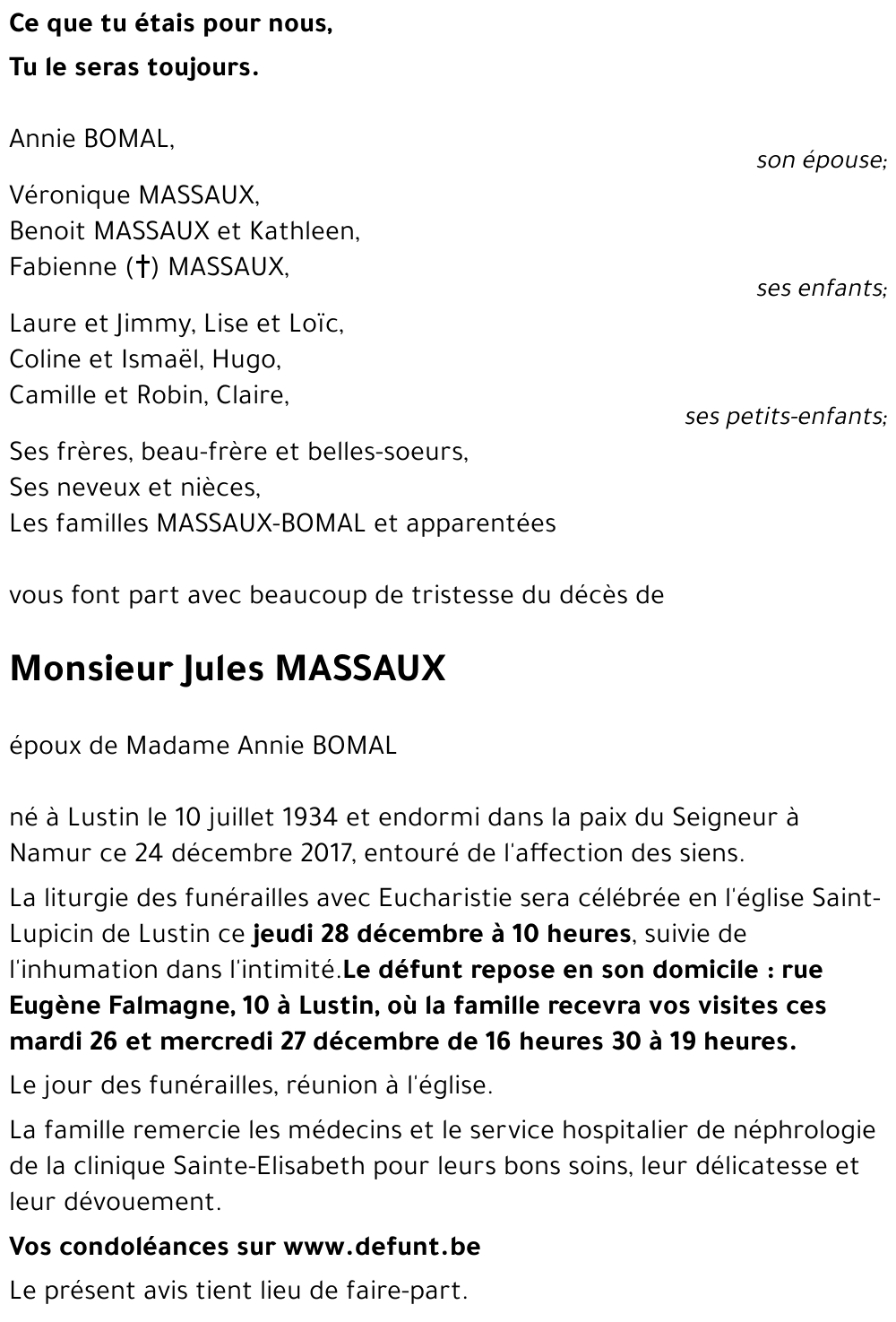 Jules MASSAUX