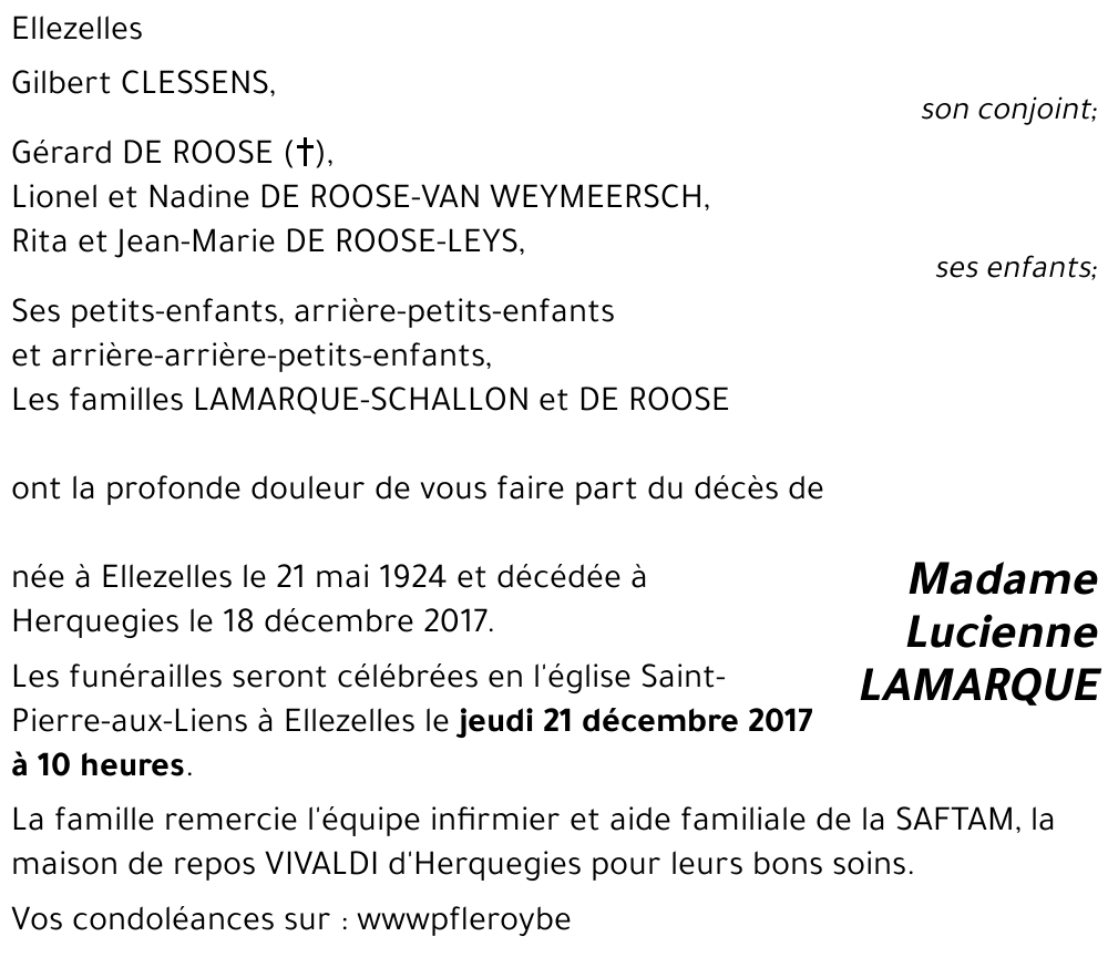 Lucienne Lamarque