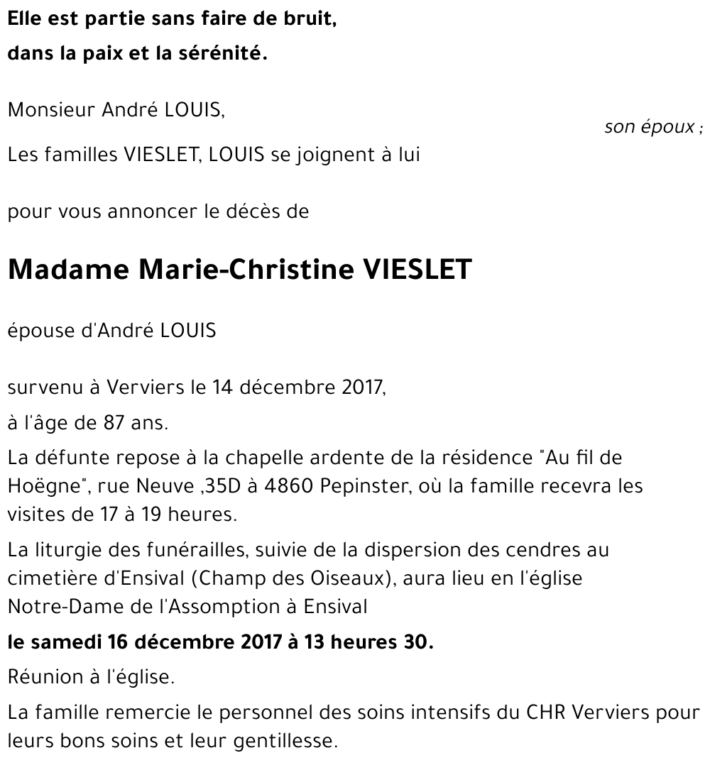 Marie-Christine VIESLET