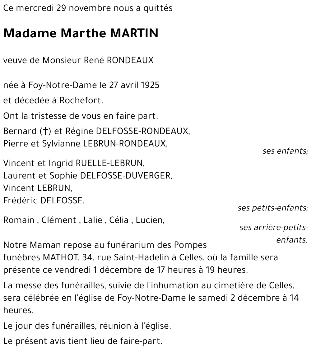 Marthe MARTIN