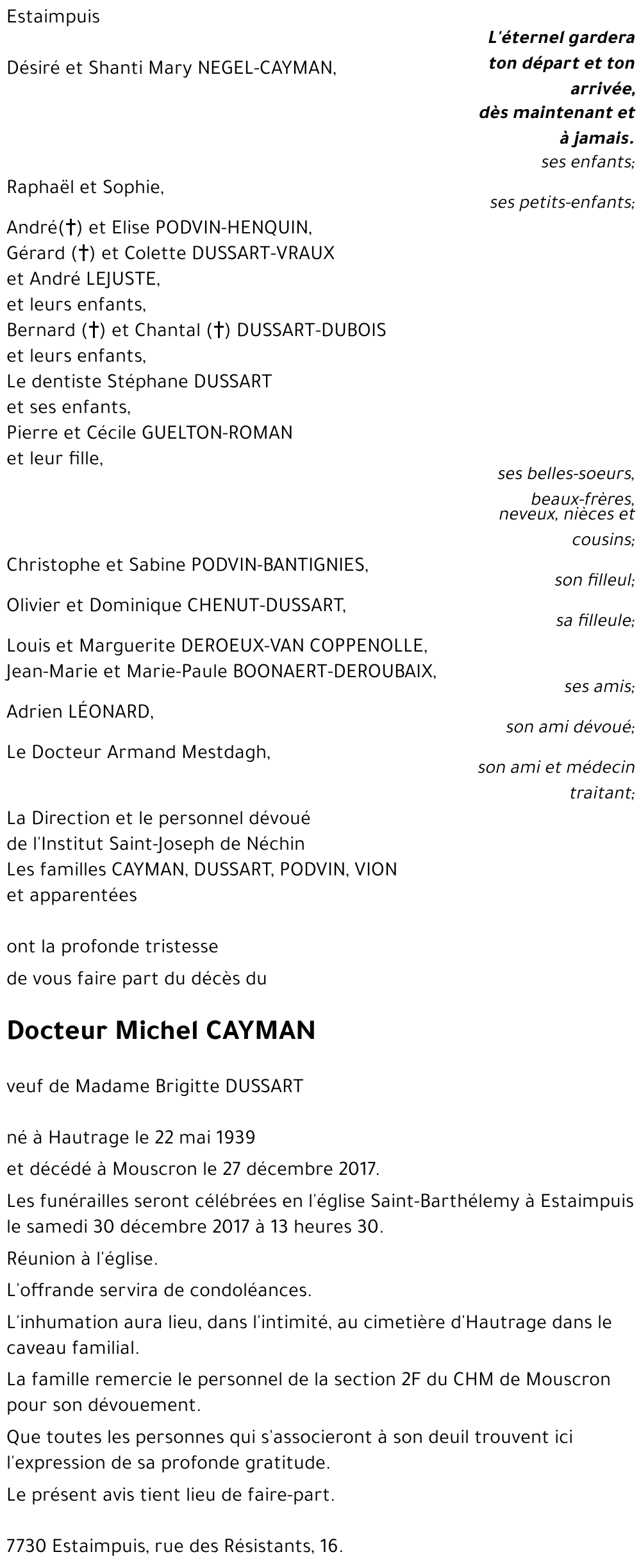 Michel CAYMAN