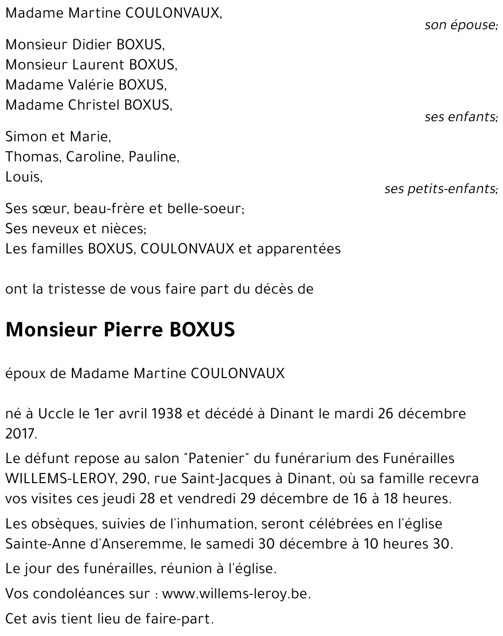 Pierre BOXUS