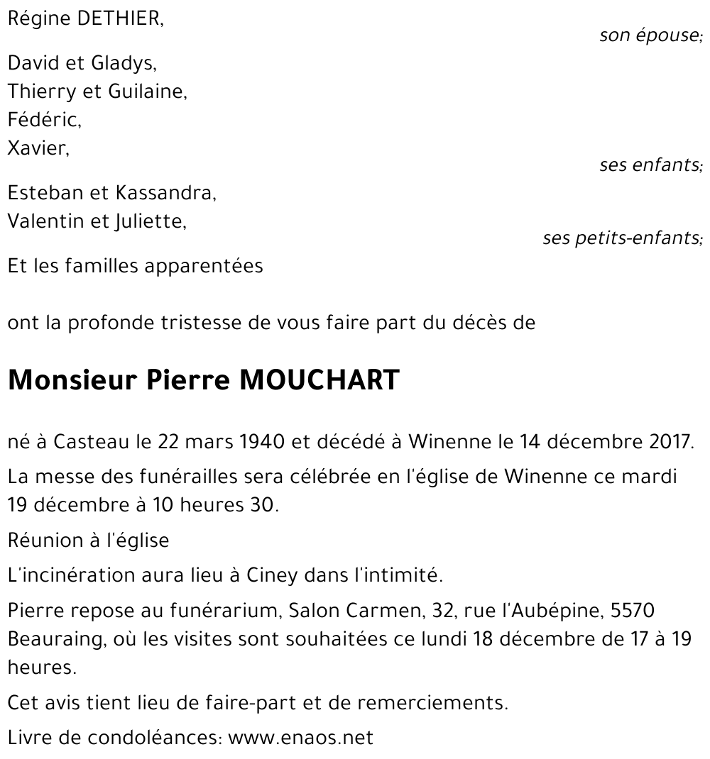 Pierre MOUCHART