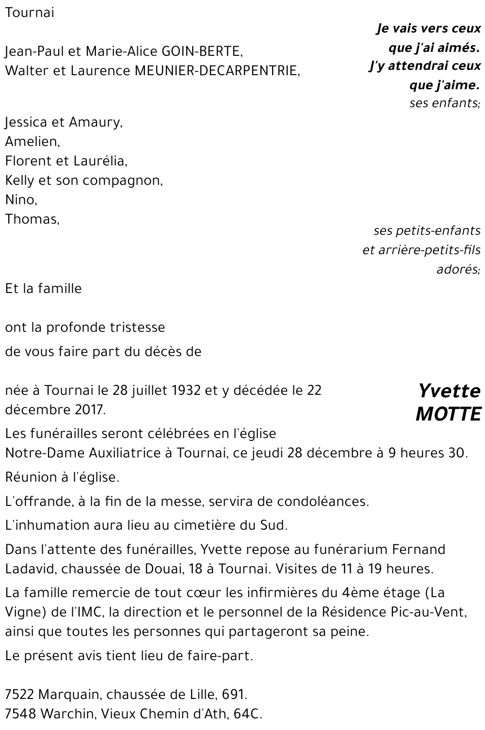 Yvette MOTTE