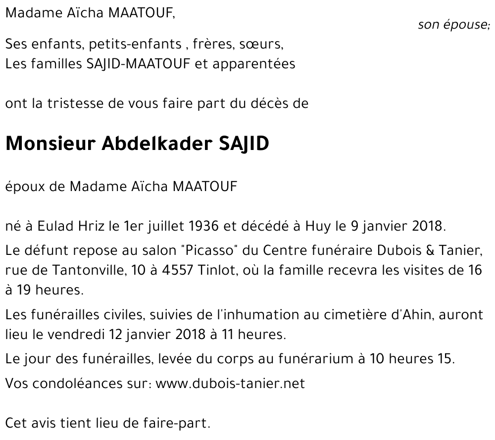 Abdelkader SAJID