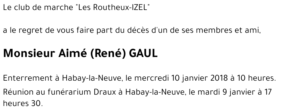 Aimé (René) GAUL