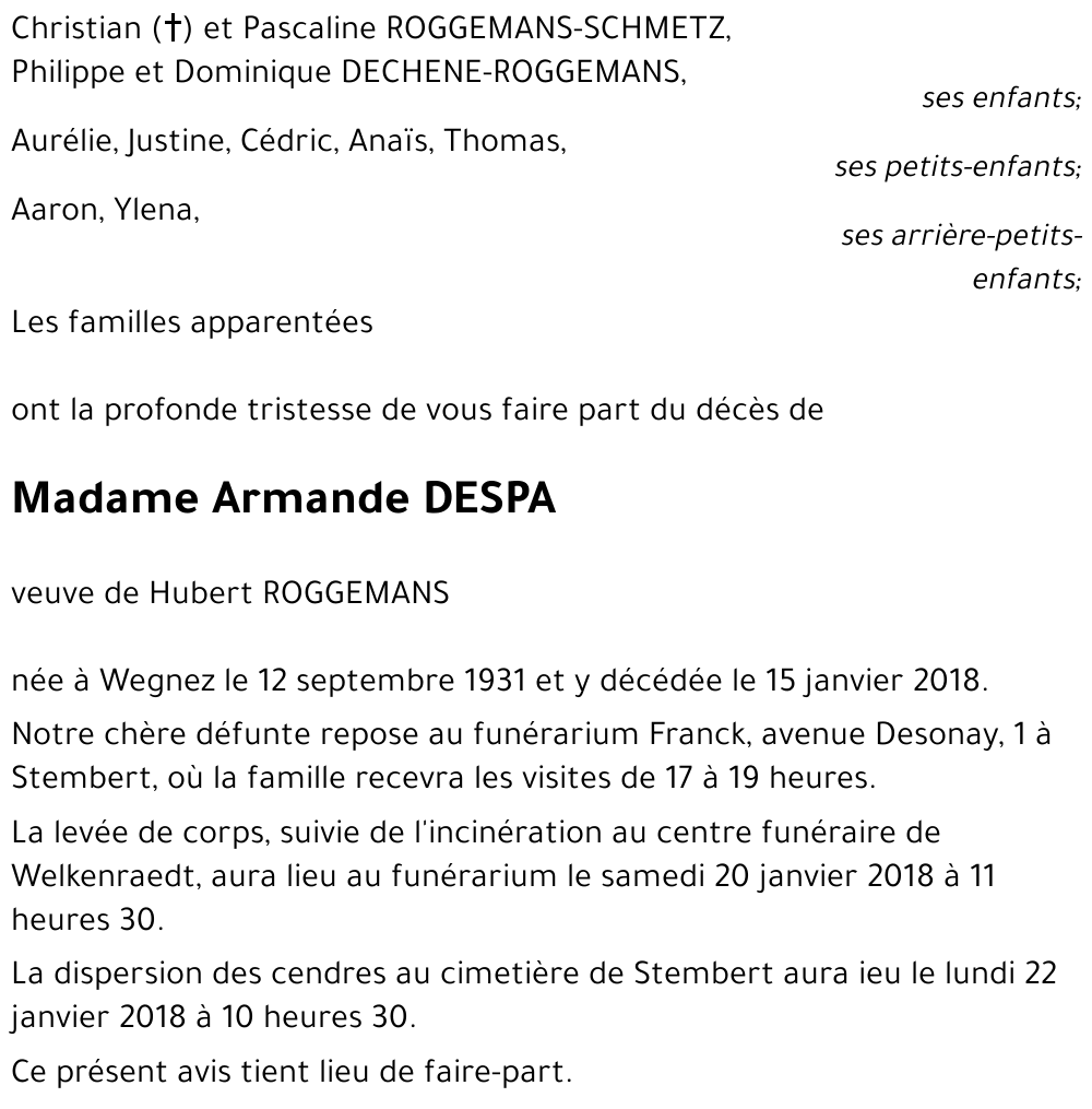 Armande DESPA