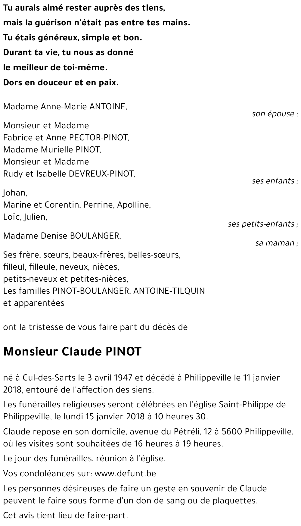 Claude PINOT