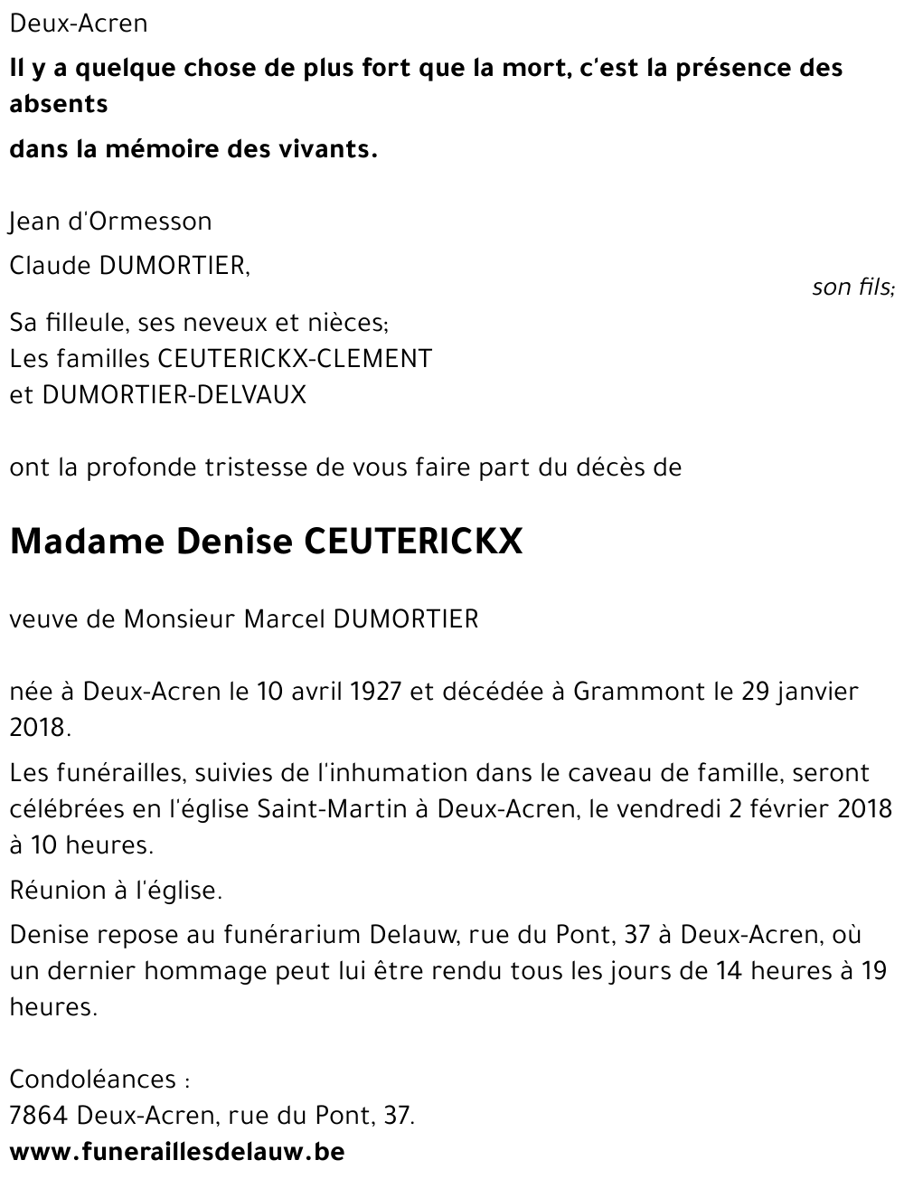 Denise CEUTERICKX