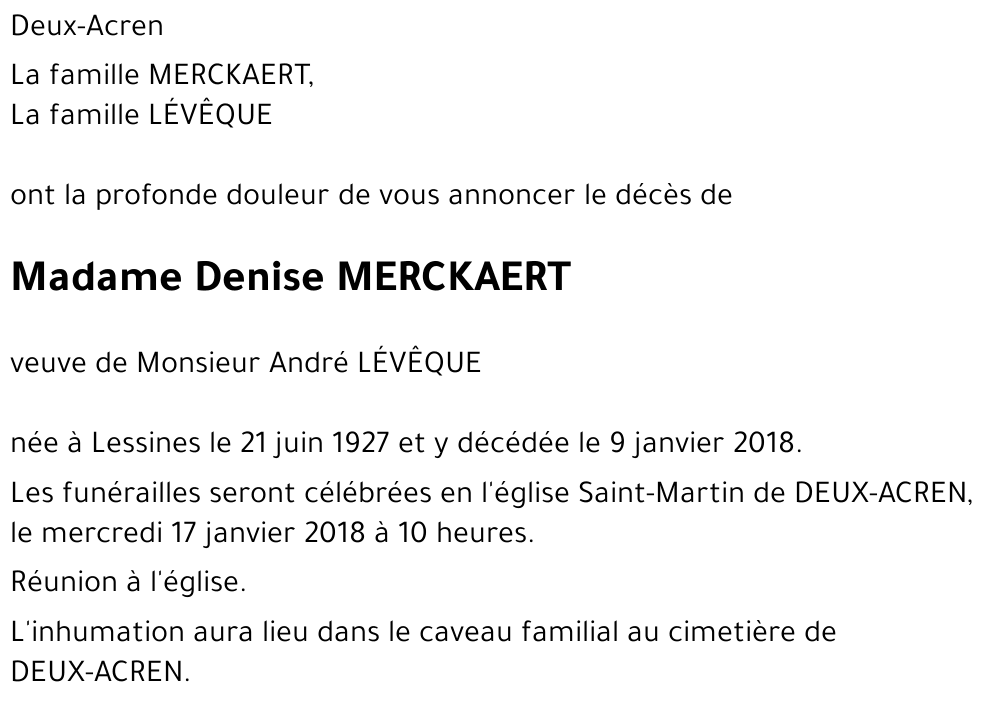 Denise MERCKAERT
