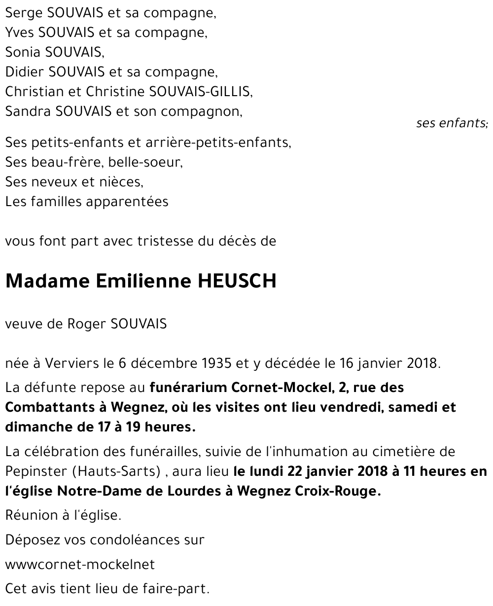 Emilienne HEUSCH