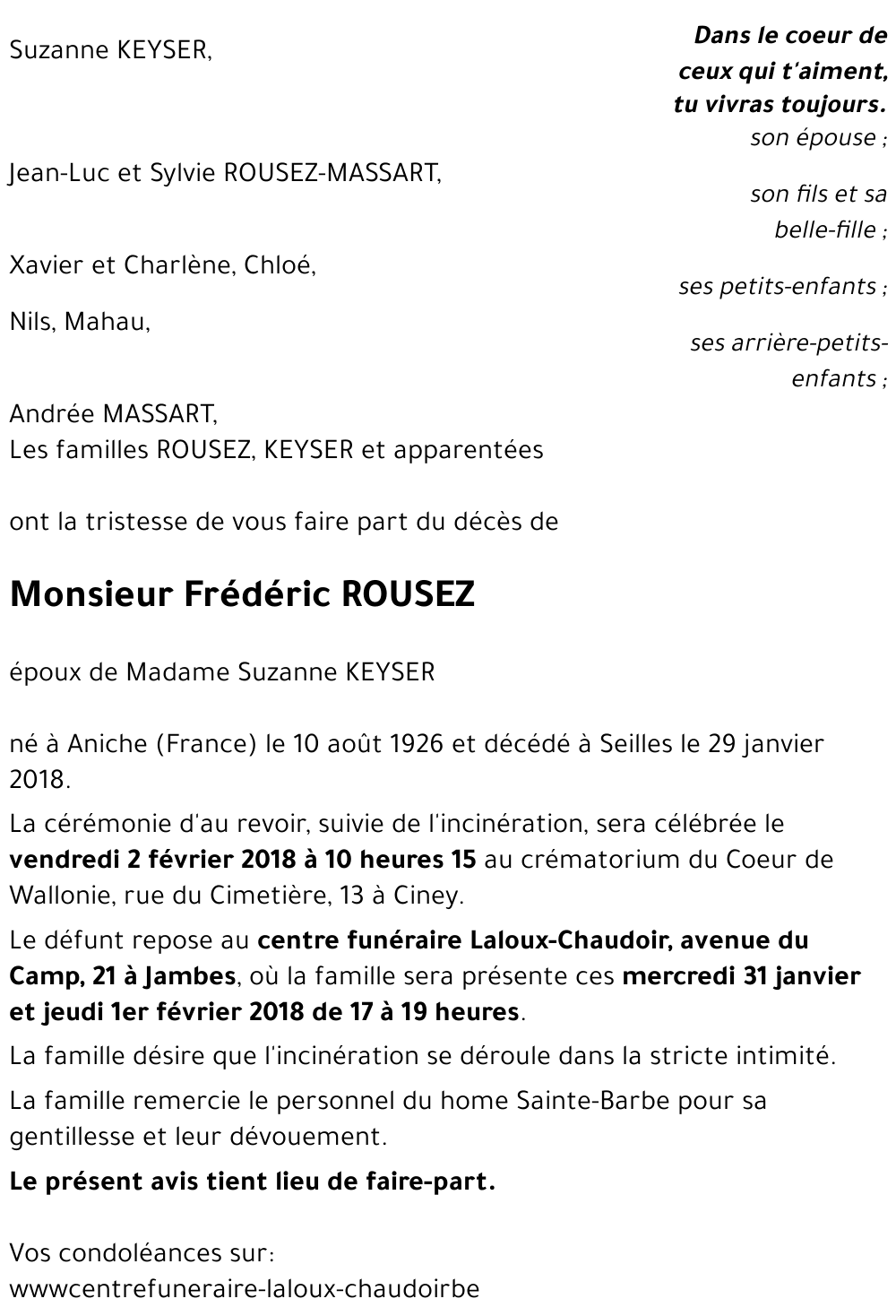 Frédéric ROUSEZ