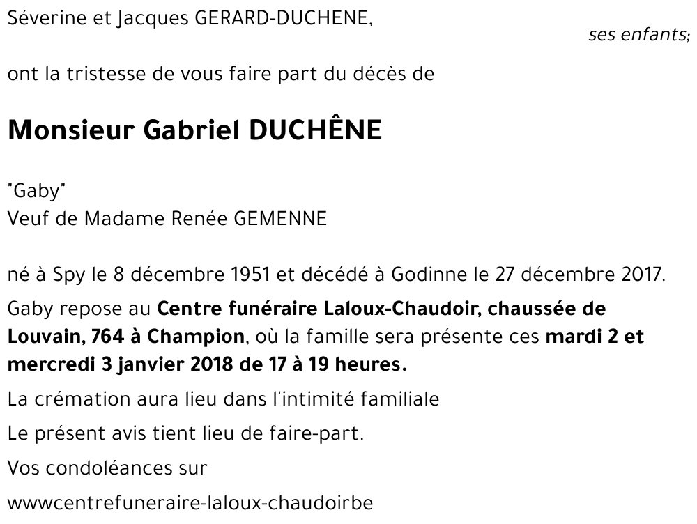 Gabriel DUCHÊNE