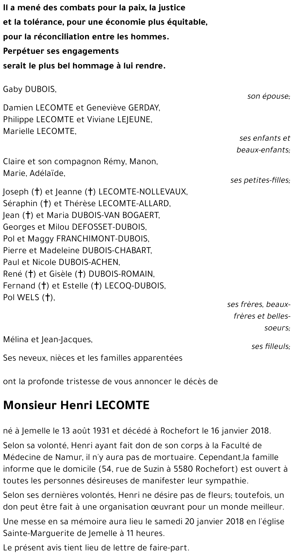 Henri LECOMTE