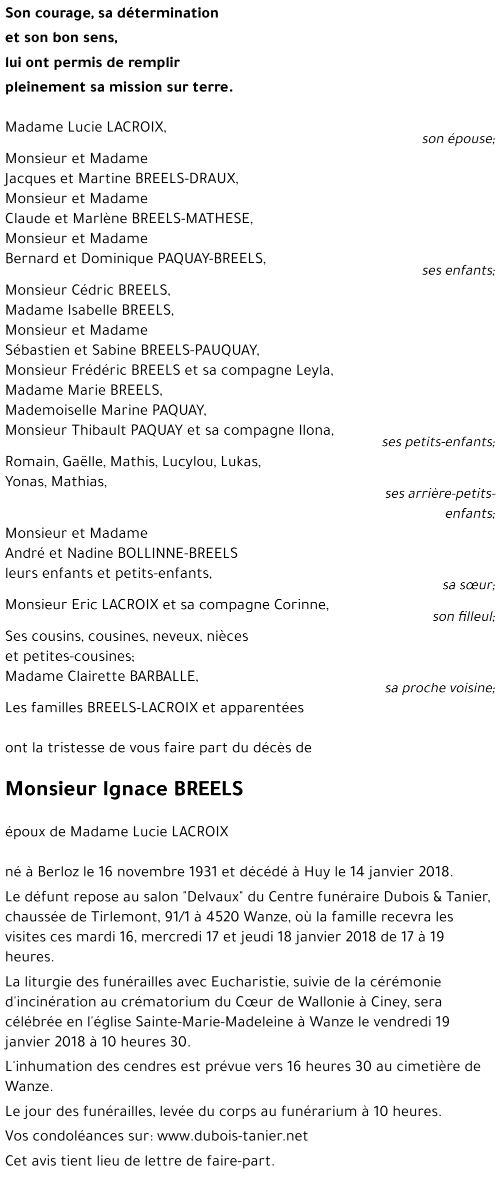 Ignace BREELS