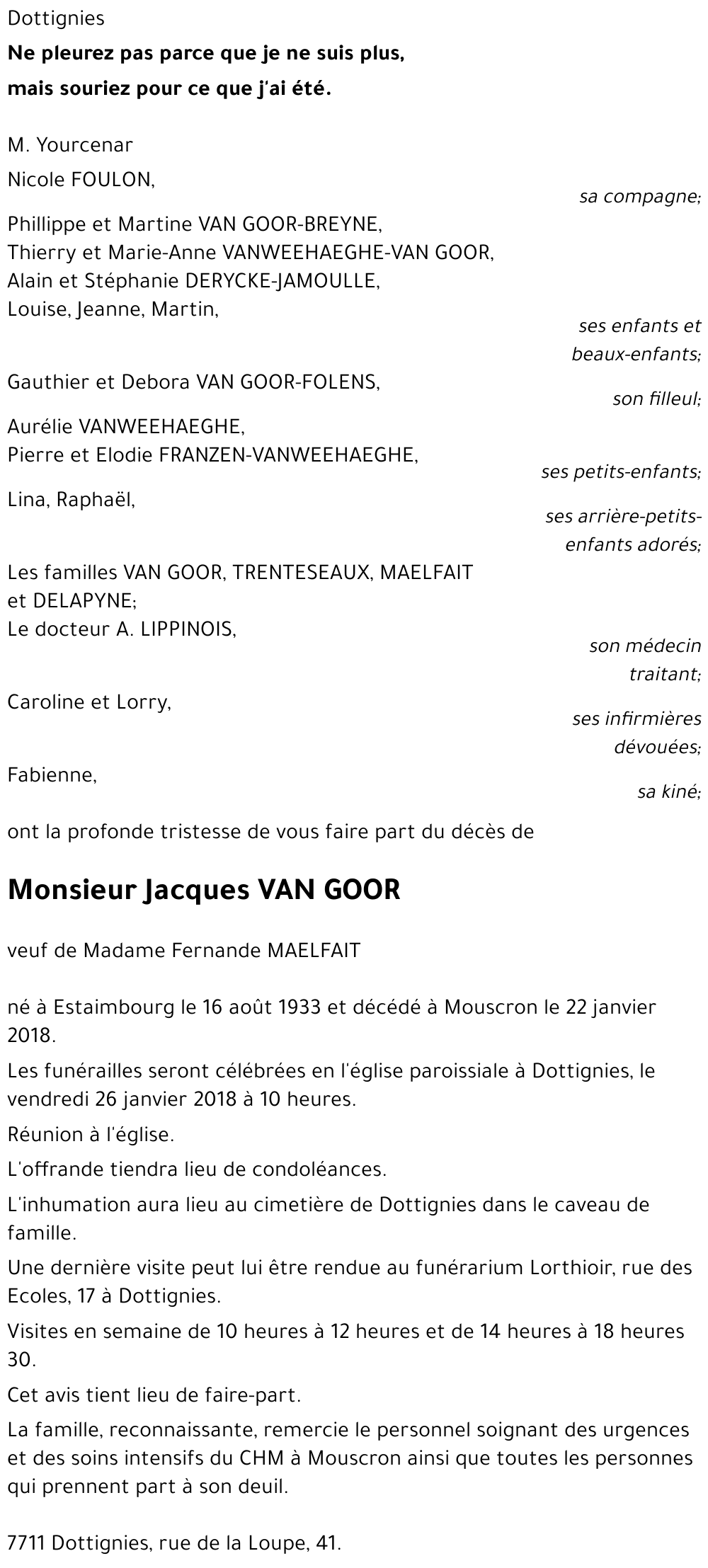 Jacques VAN GOOR