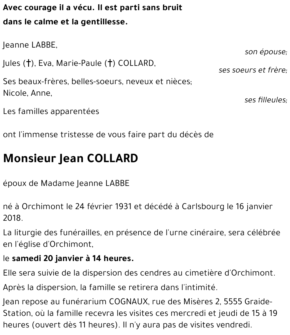 Jean COLLARD