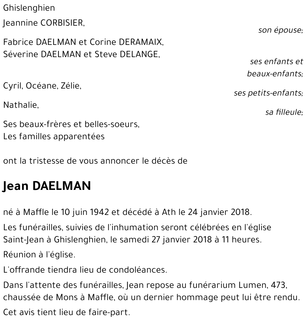 Jean DAELMAN