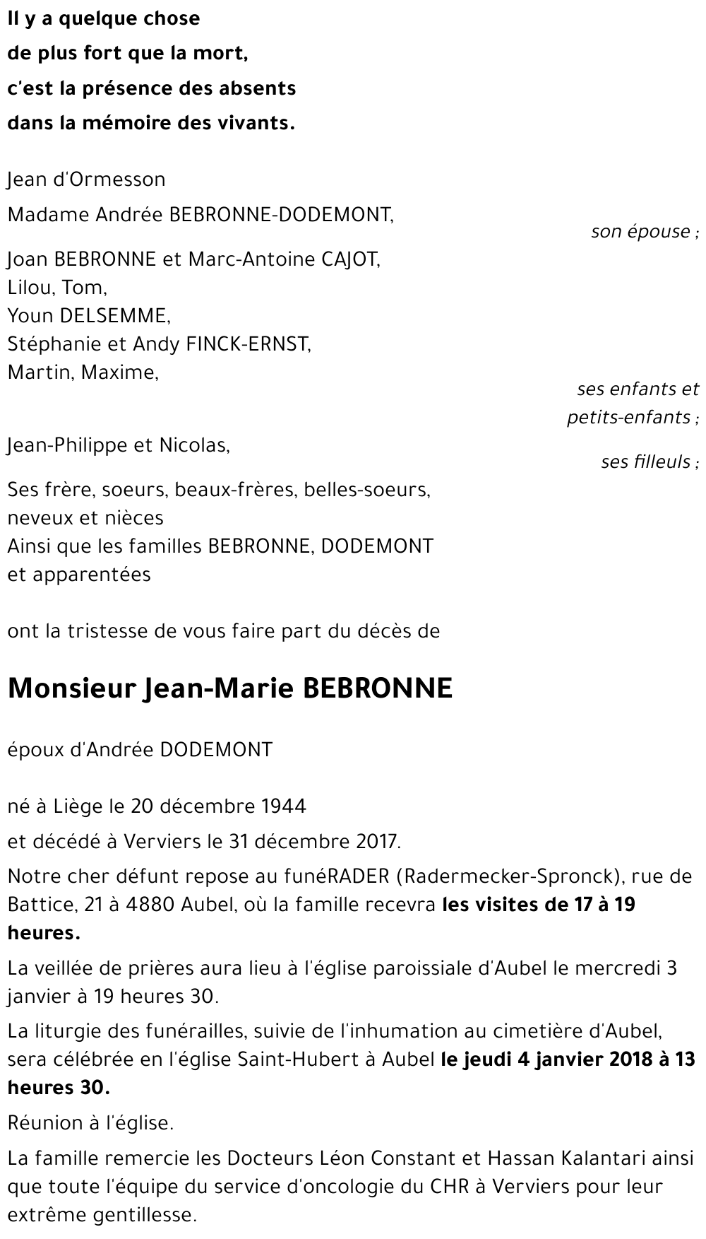 Jean-Marie BEBRONNE