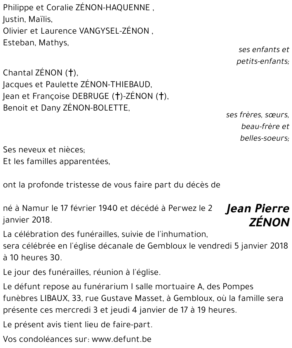 Jean Pierre Zénon