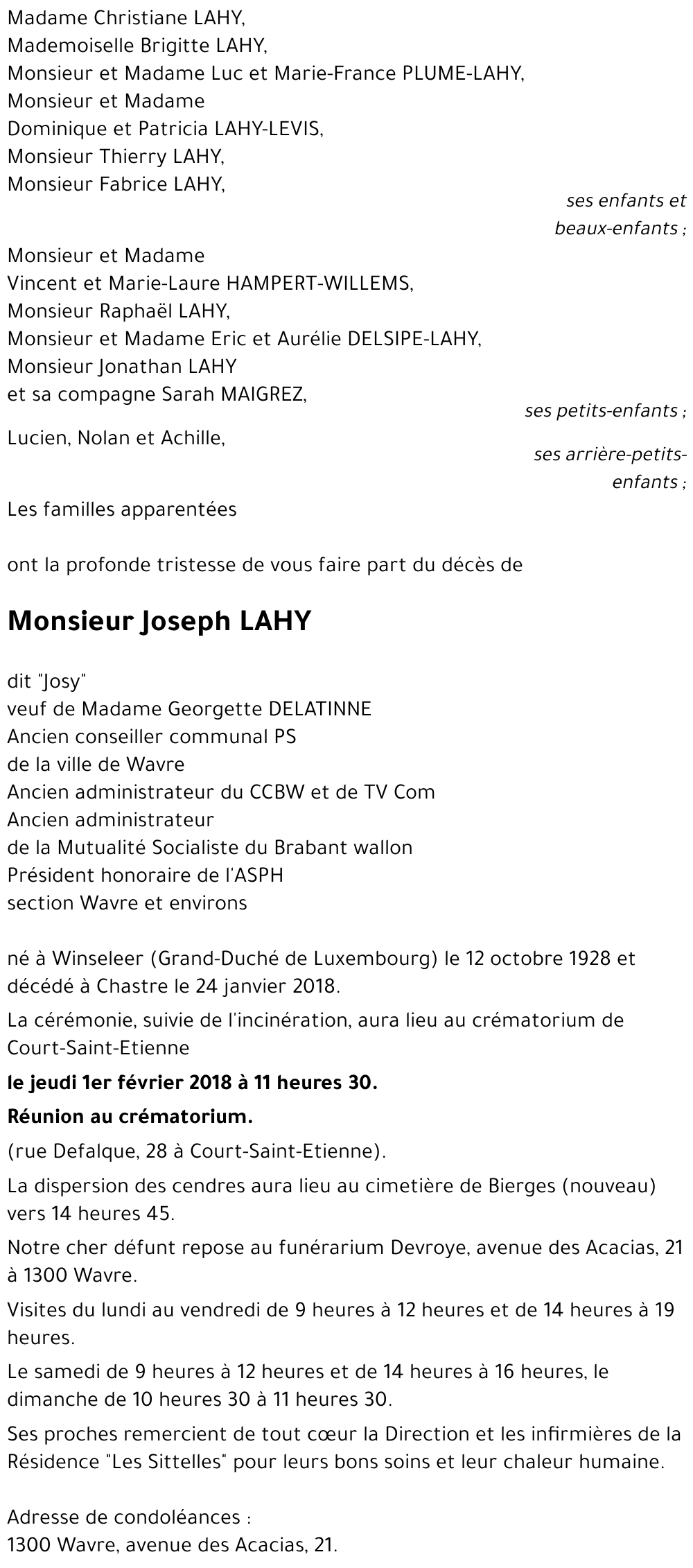 Joseph Lahy