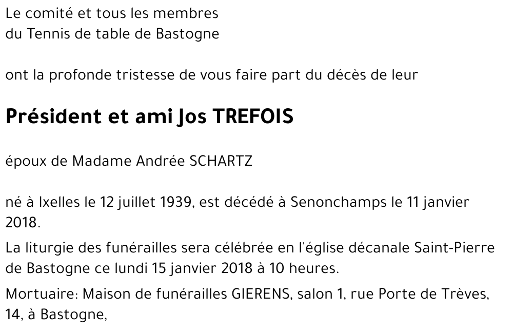 Joseph TREFOIS