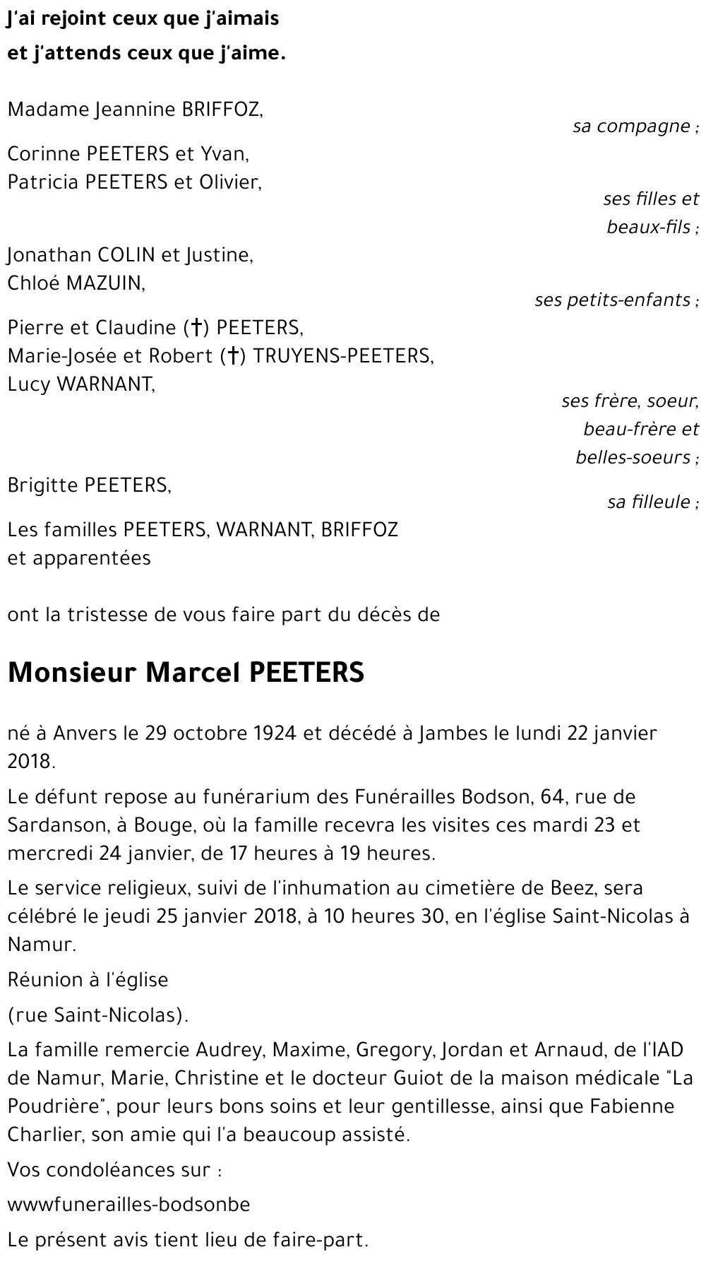 Marcel PEETERS