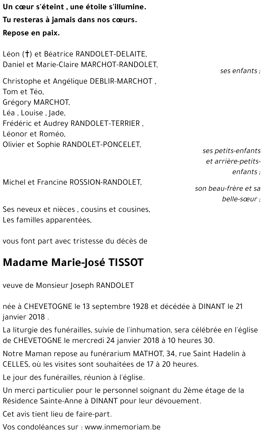 Marie-José TISSOT