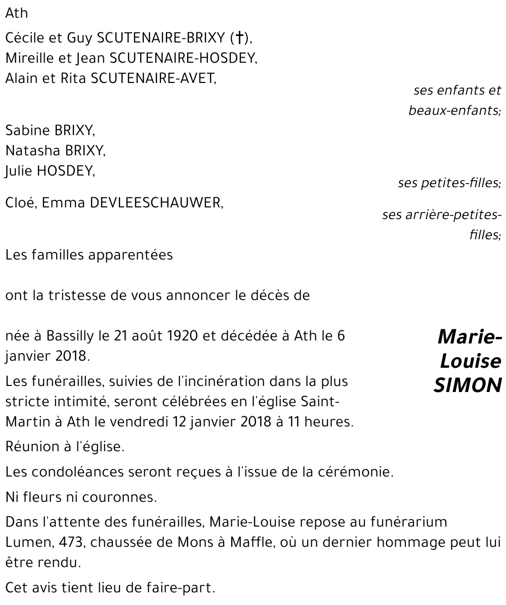 Marie-Louise SIMON