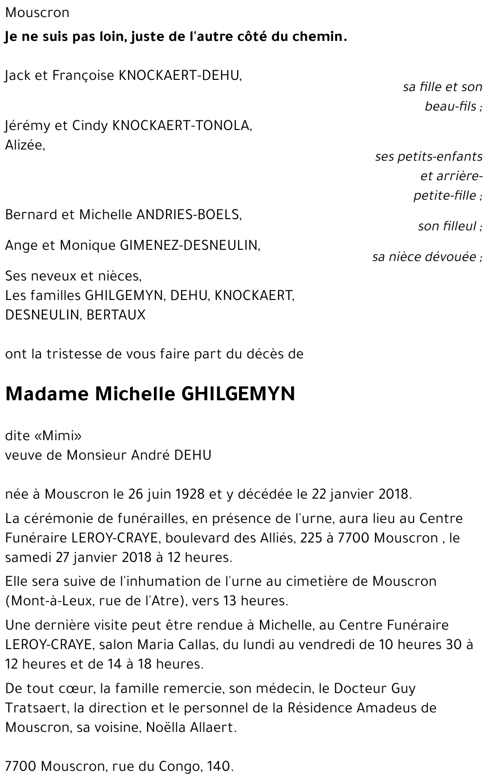 Michelle GHILGEMYN