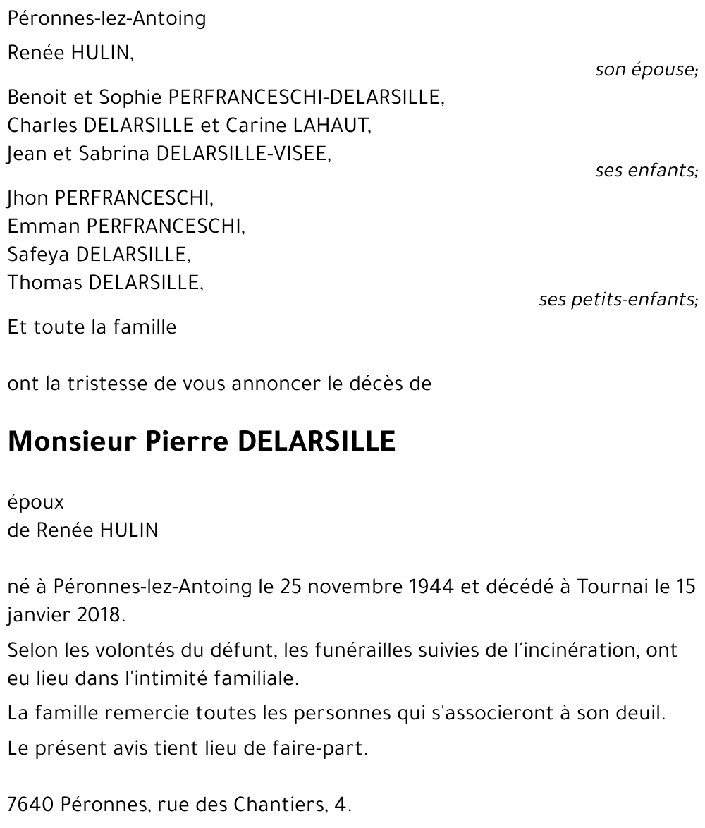 Pierre DELARSILLE