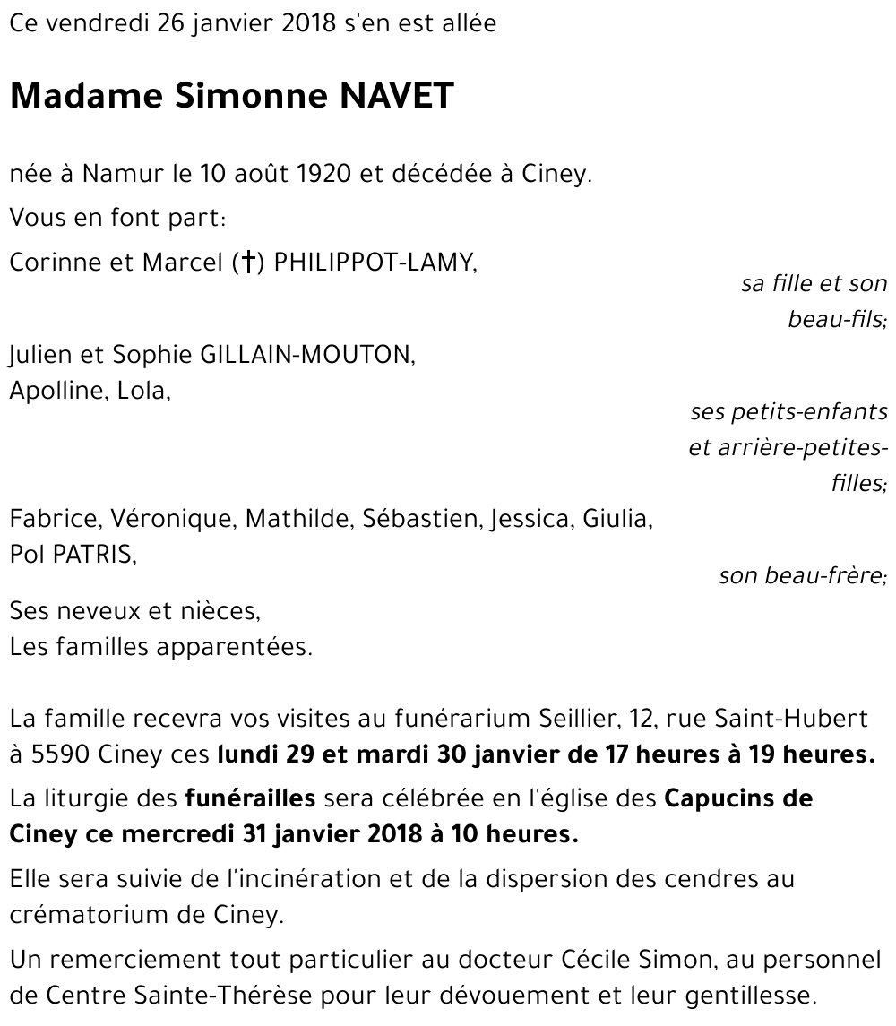 Simonne NAVET