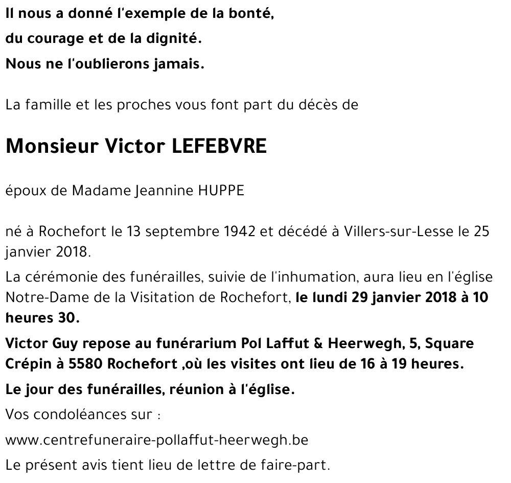 Victor LEFEBVRE