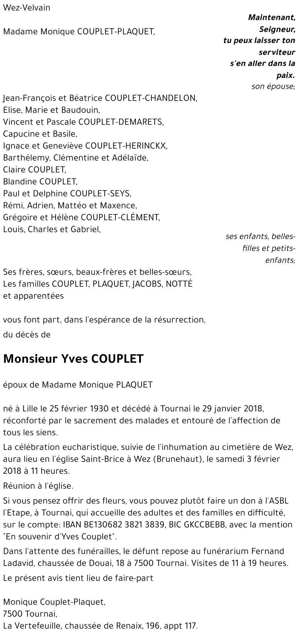Yves COUPLET