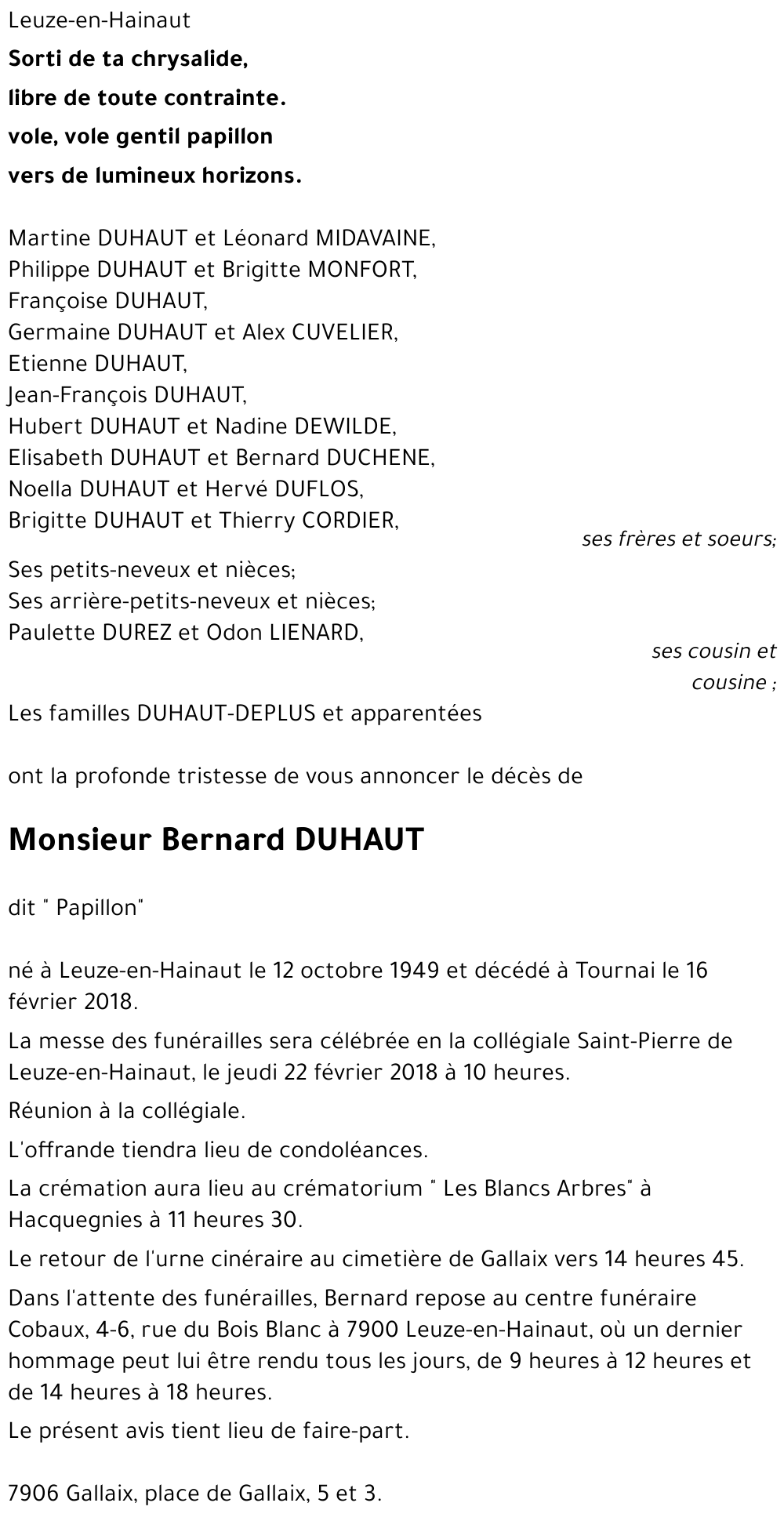 Bernard Duhaut