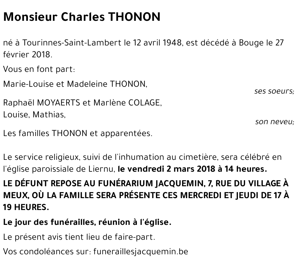 Charles THONON