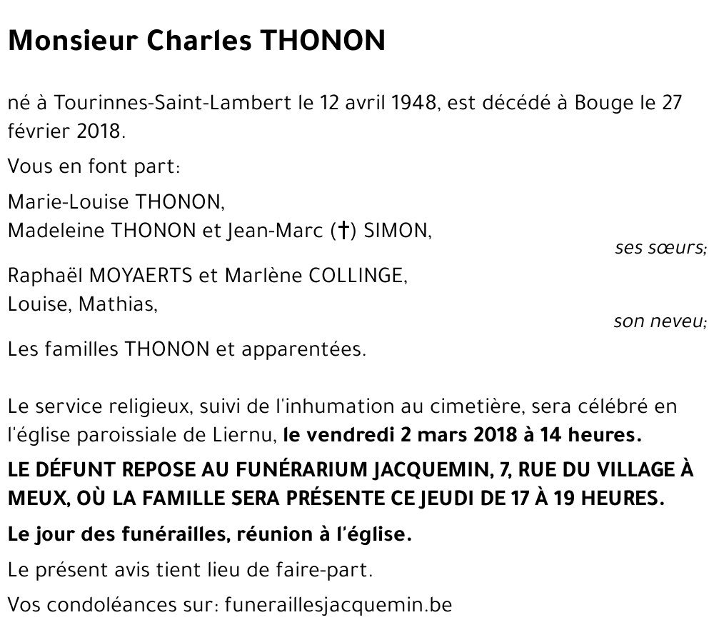 Charles THONON