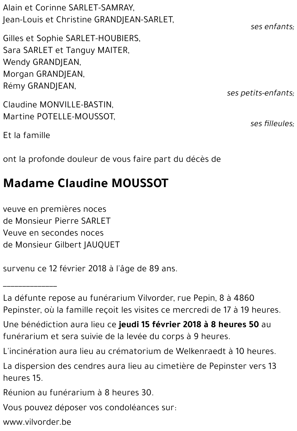 Claudine MOUSSOT