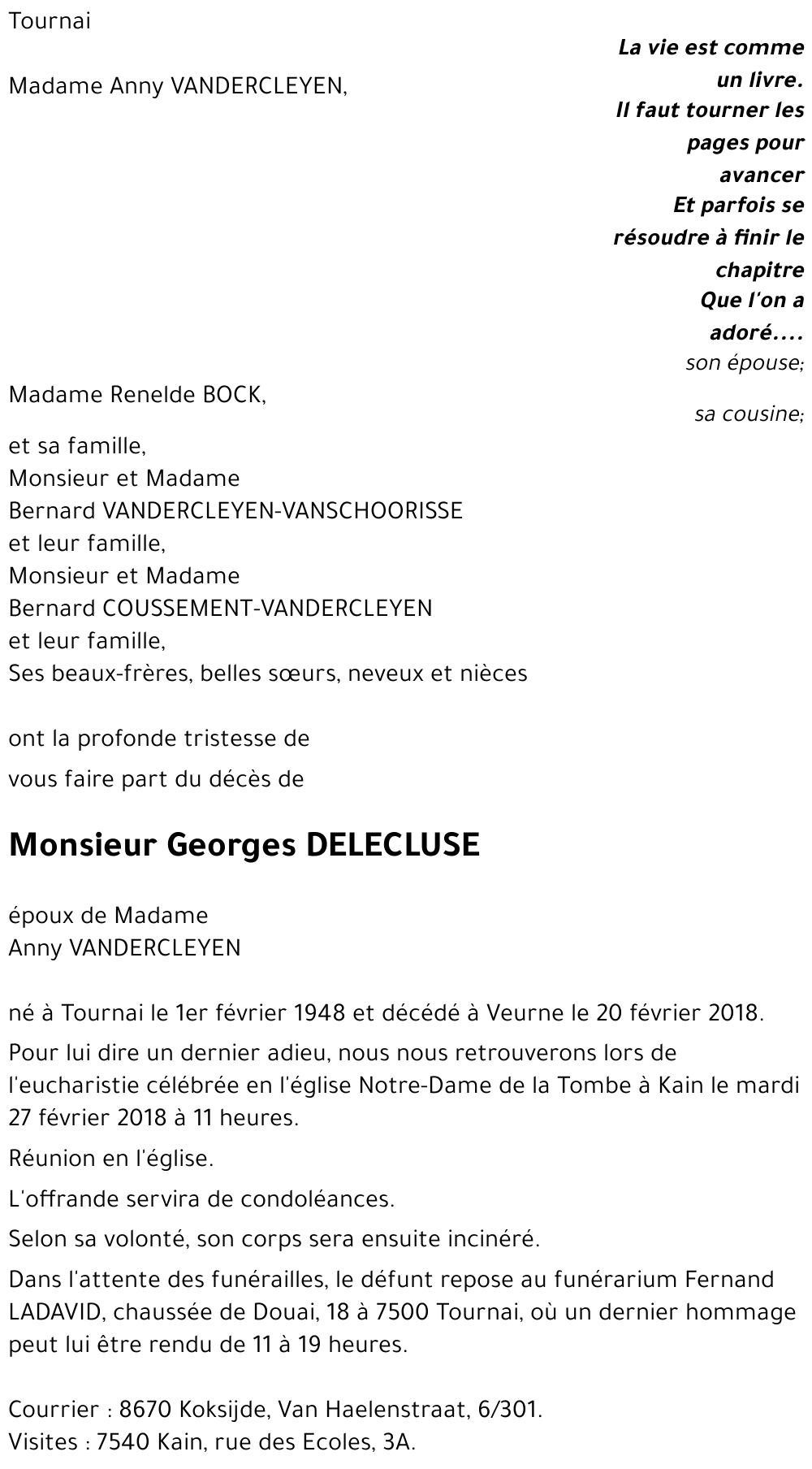 Georges DELECLUSE
