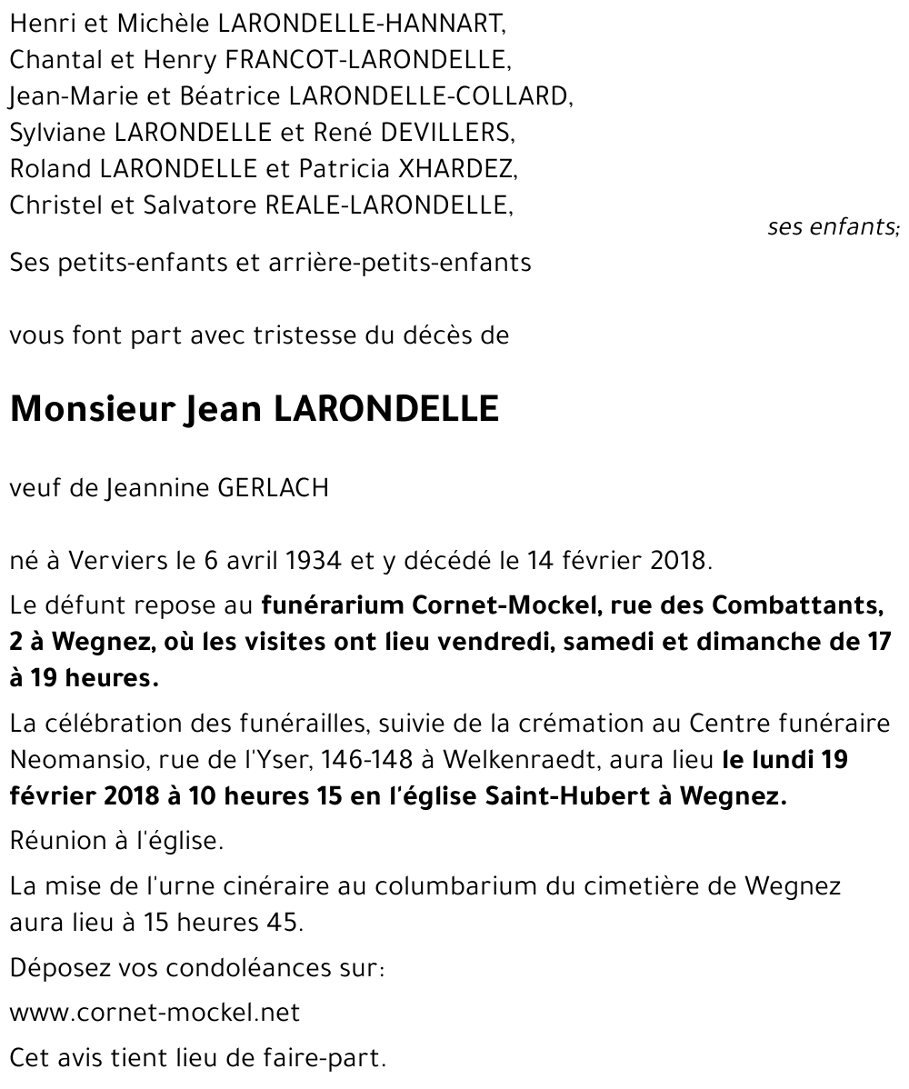 Jean LARONDELLE