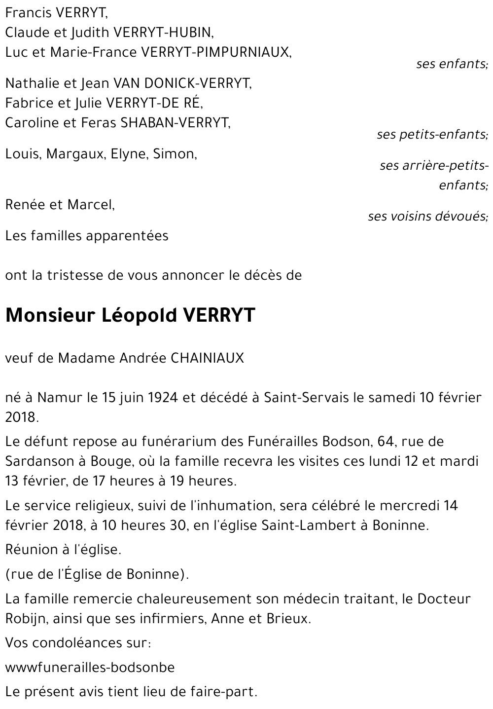 Léopold VERRYT