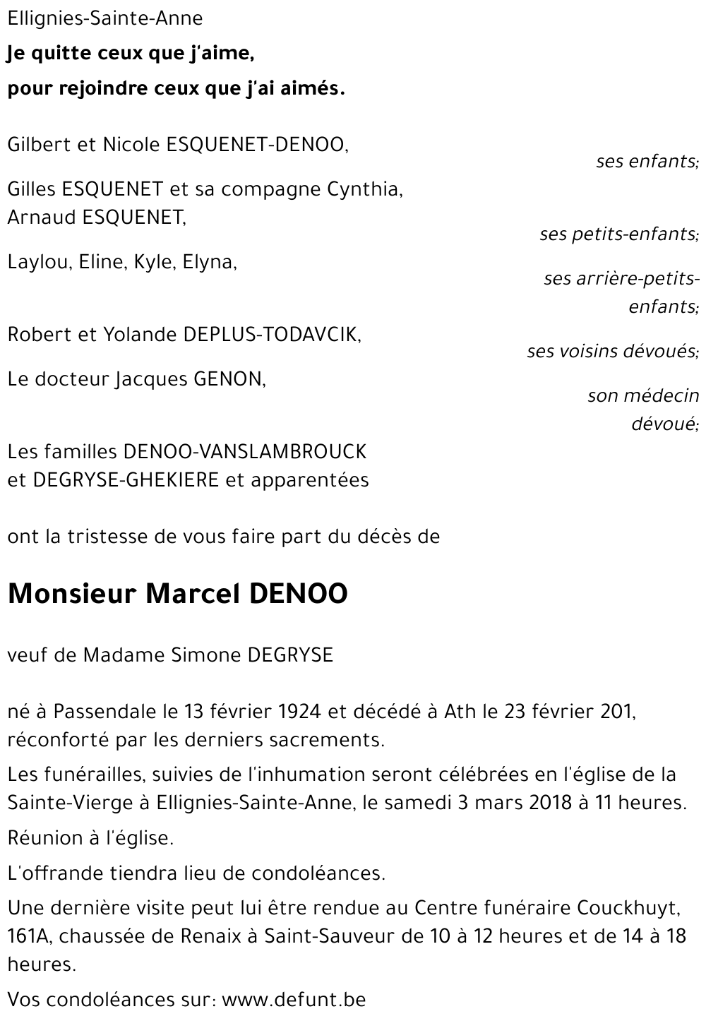 Marcel DENOO