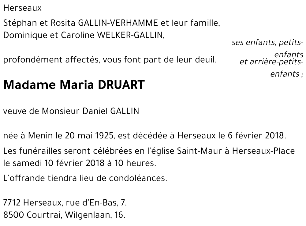 Maria DRUART