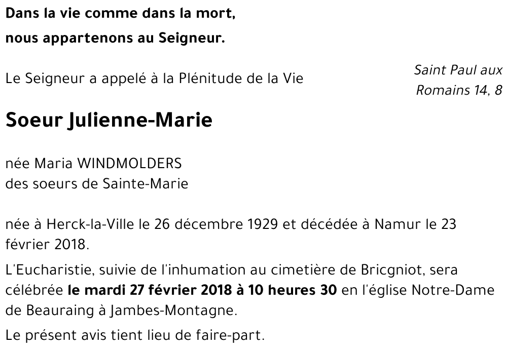 Maria WINDMOLDERS
