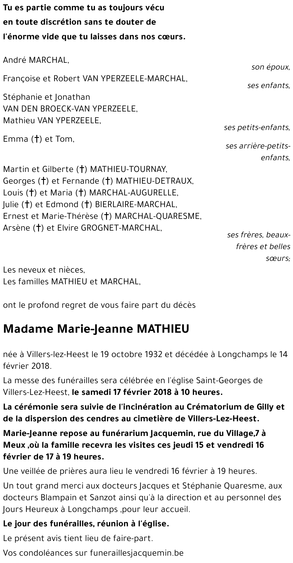 Marie-Jeanne MATHIEU