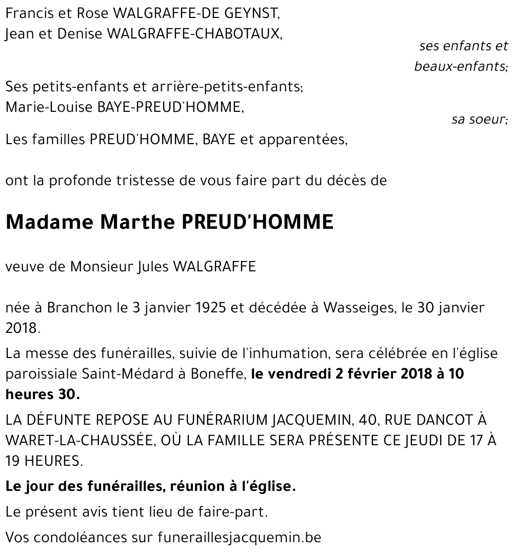 Marthe PREUD'HOMME